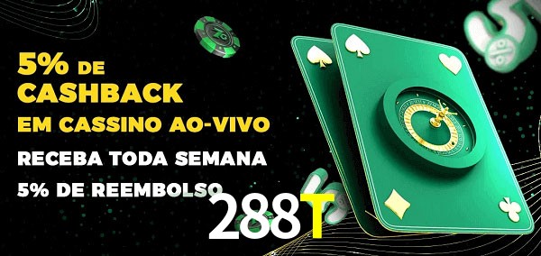 Promoções do cassino ao Vivo 288T